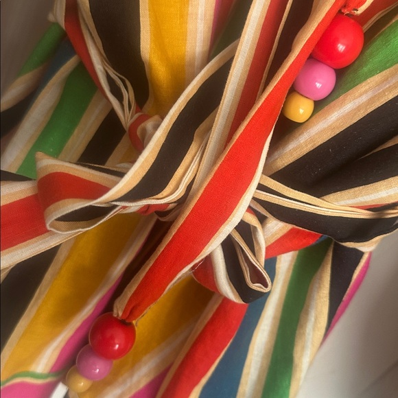 FARM Rio Bright & Bold Striped Kimono Sz Large - Picture 4 of 7